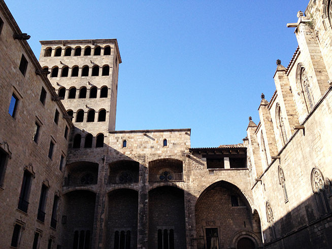 Plaça del Rei - Pleinhoppen wandeltour Barcelona