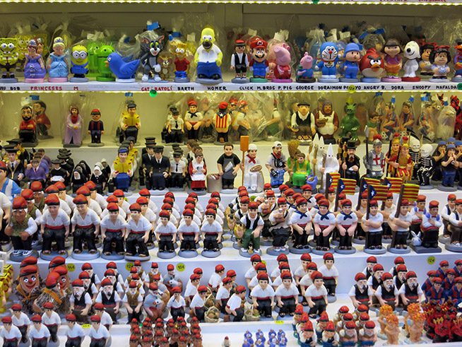 Caganer - Kersmarkt Barcelona Fira de Santa Llúcia