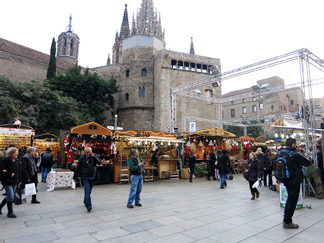 Kerstmarkt Fira de Santa Llúcia - Catalaanse kersttradities in Barcelona