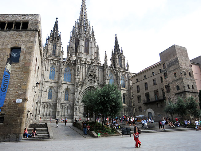 Kathedraal - Wandelroute in de Gotische wijk Barcelona