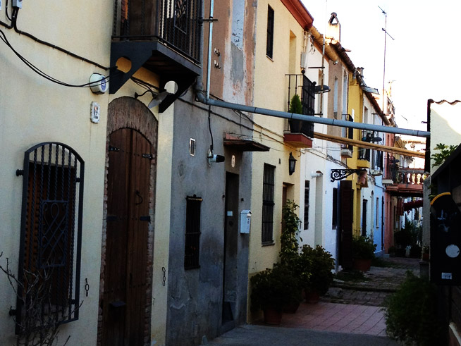 Huizen van de Bugaderes d'Horta - Wasserij van Horta in Barcelona