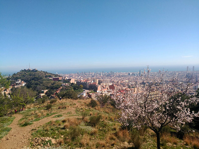 Turó del Carmel of de kale berg in Barcelona