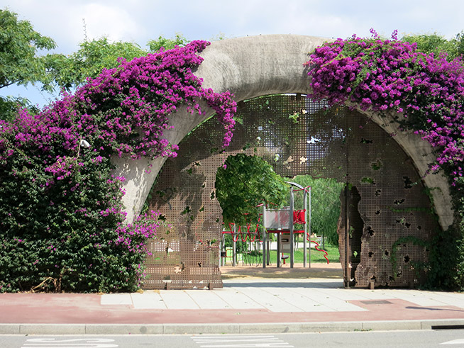 Parc del Centre del Poblenou - Wandeltour El Poblenou