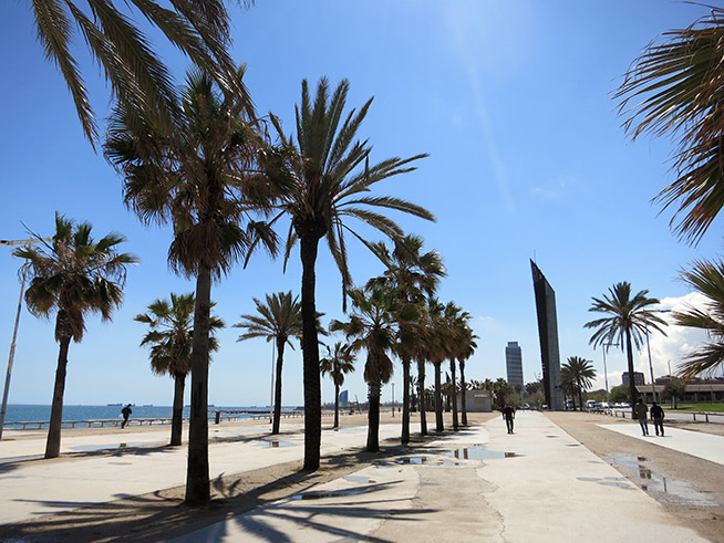 Strand van Poblenou - Wandeltour El Poblenou