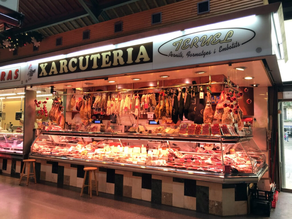 Charcutería in Mercat de Santa Caterina Barcelona