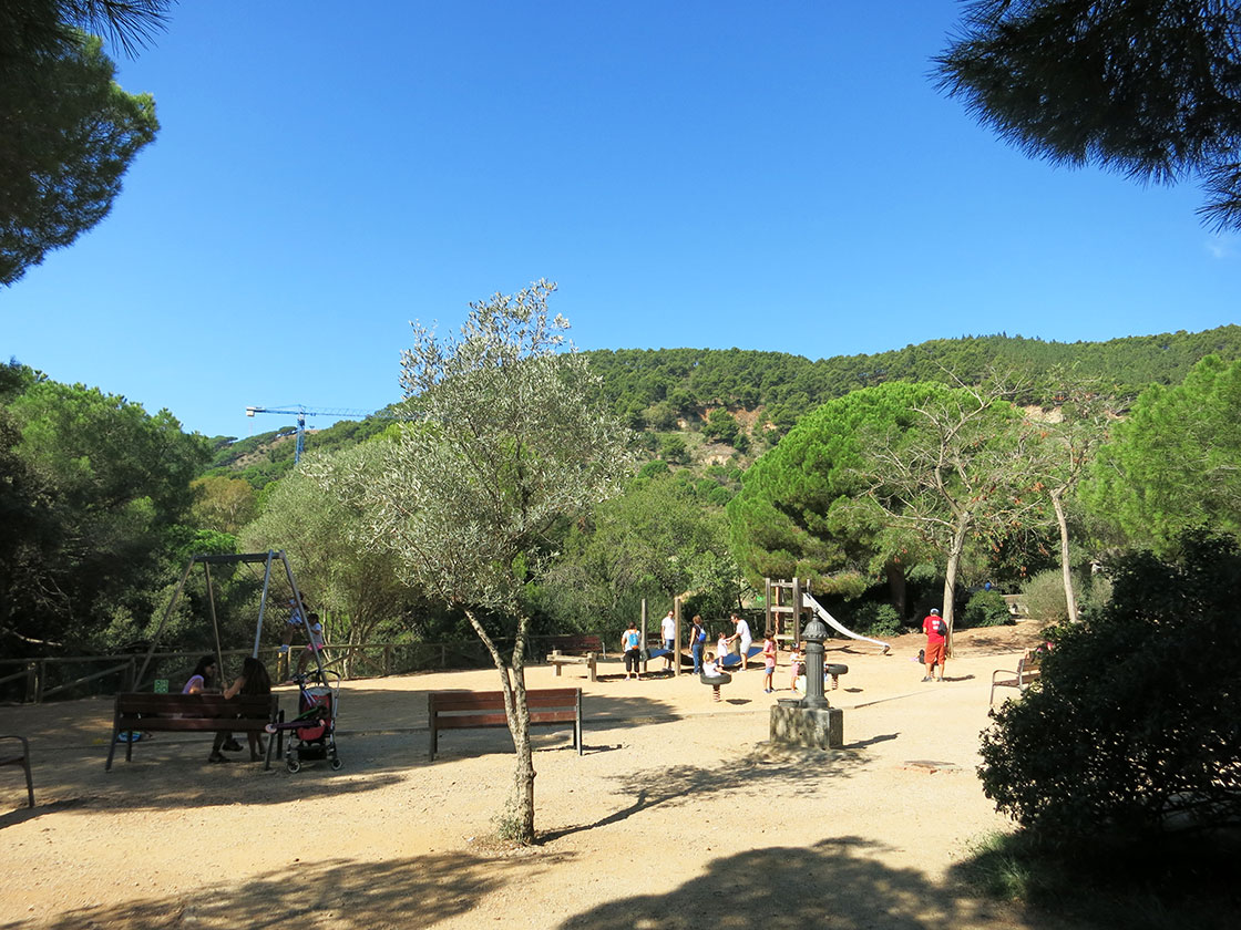 Speeltuinen bij Parc de l'Oreneta in Barcelona