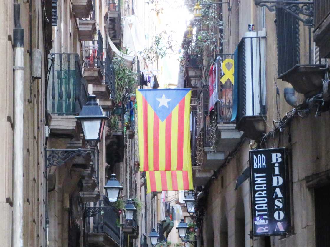 Estelada - Catalaanse vlag met ster