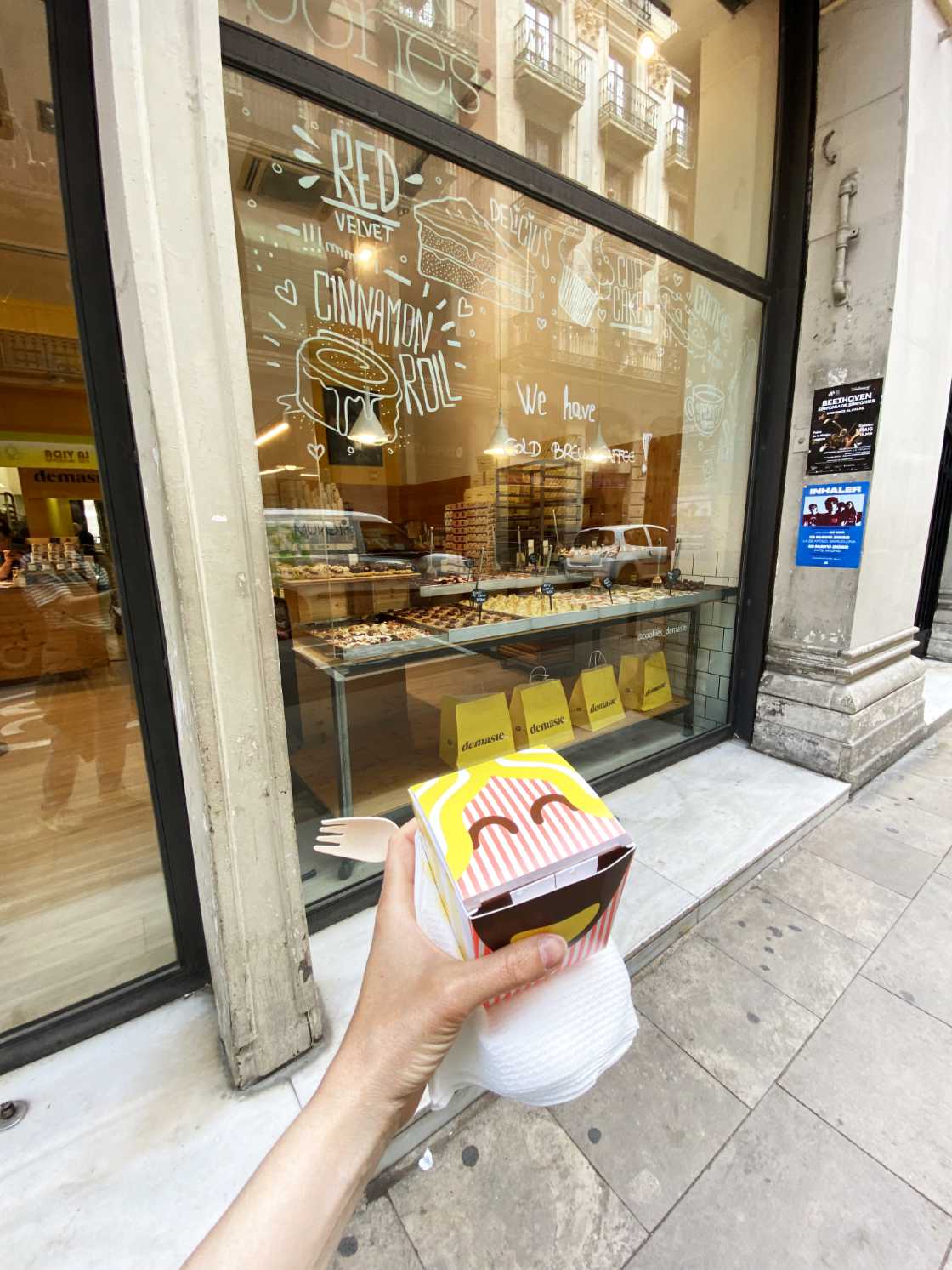 Koekjes eten bij Demasie Barcelona