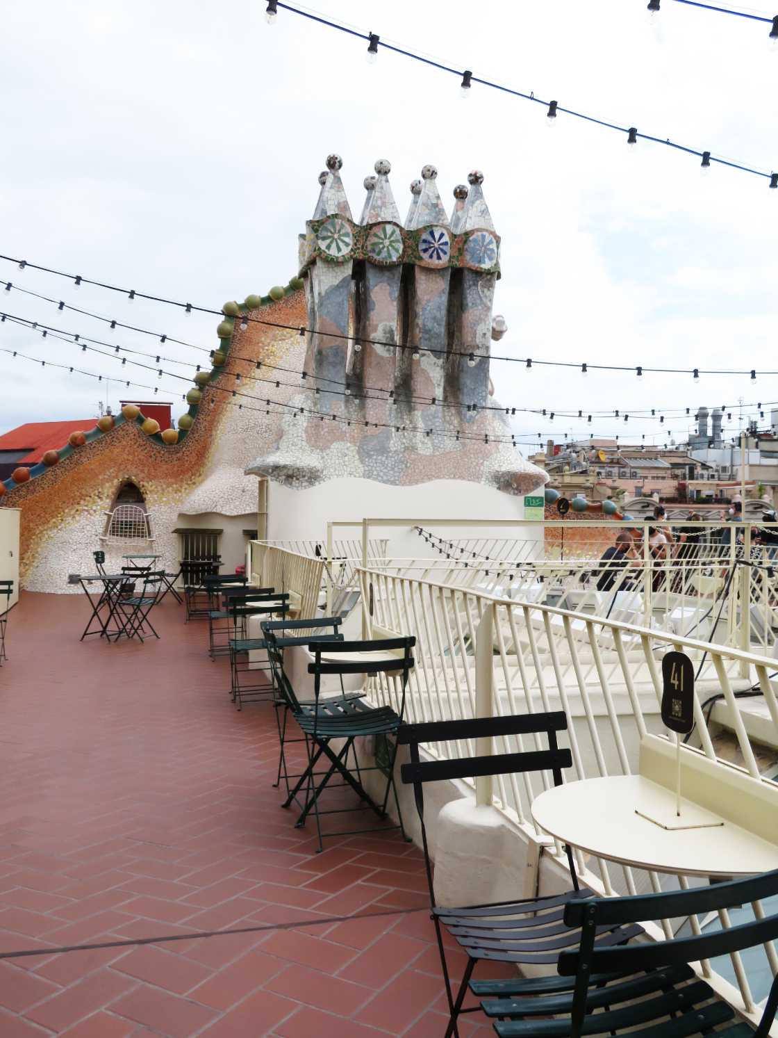 Restaurant bij dakterras Casa Batlló Barcelona