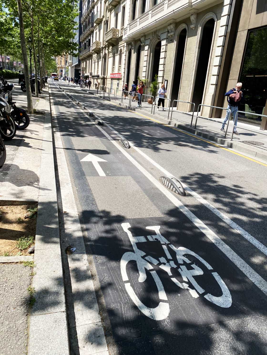 Fietspaden in Barcelona - Gran Via de les Corts Catalanes