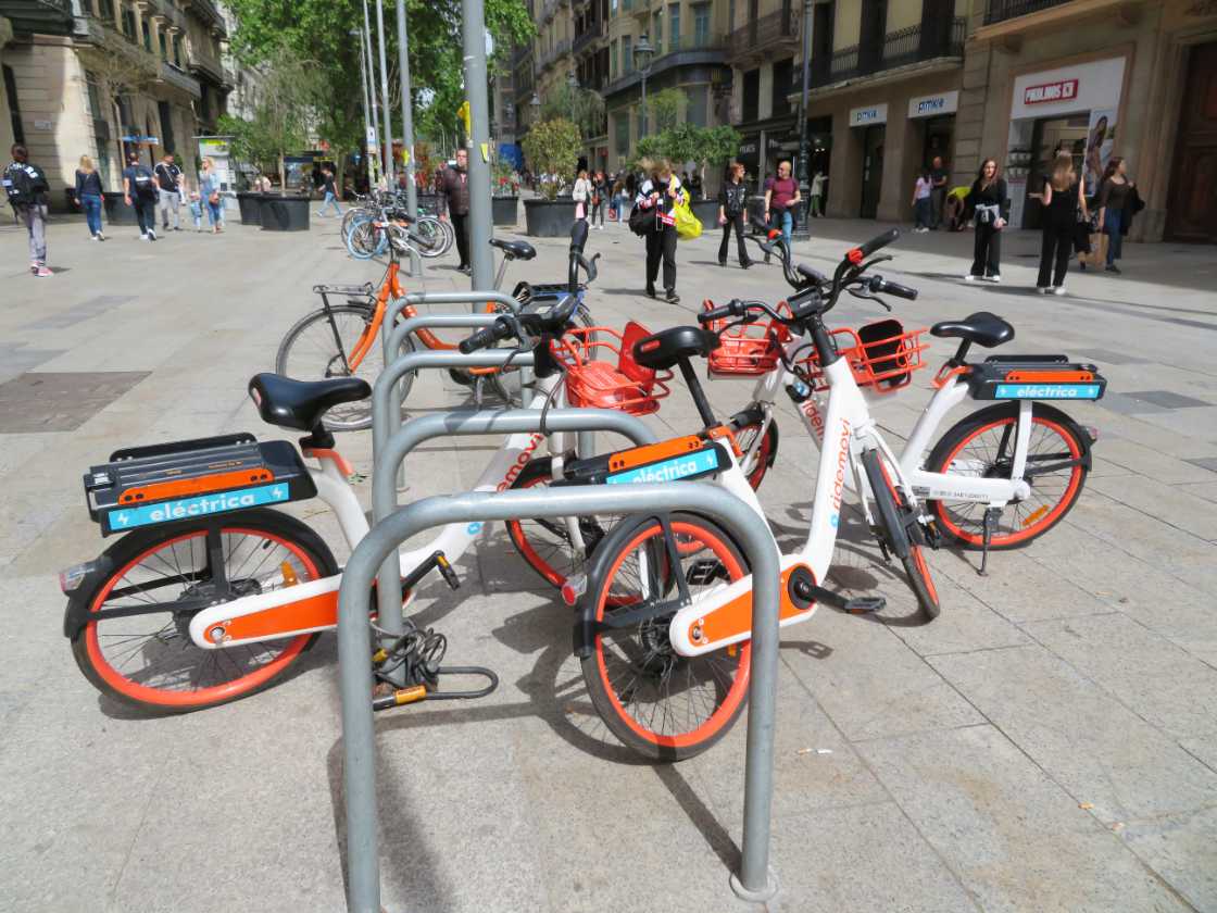 Gedeelde fietsen om te huren in Barcelona