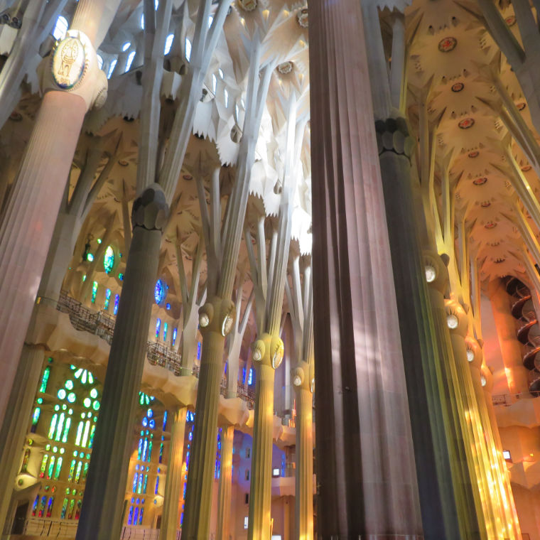 Binnenkant Sagrada Família