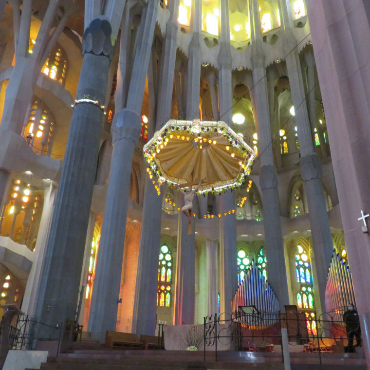 Jezusbeeld in de Sagrada Família