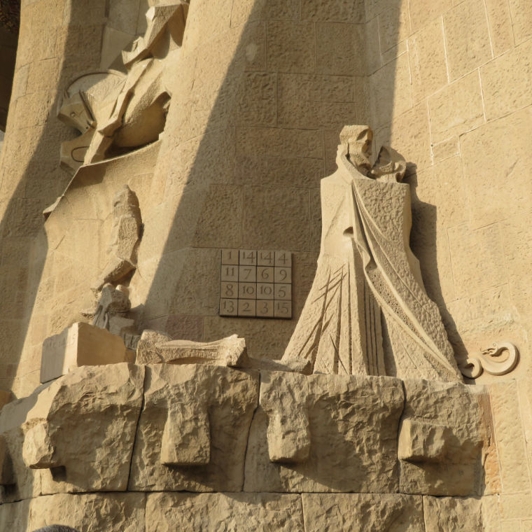 Judaskus Sagrada Família en magisch vierkant