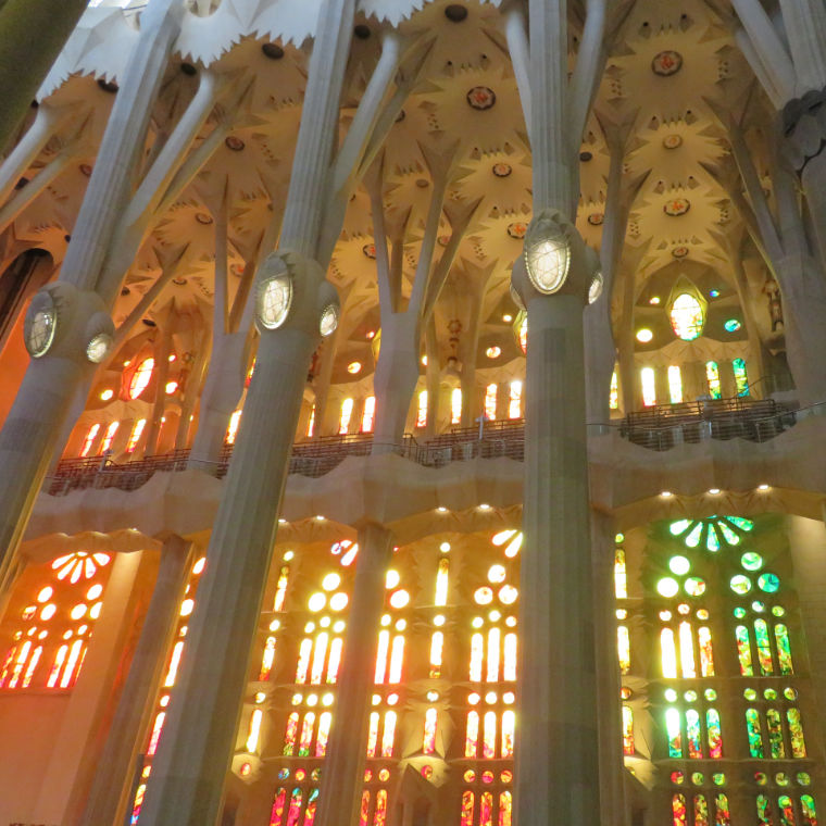 Lichtval in Sagrada Família Barcelona