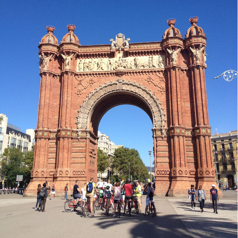 De Arc de Triomf in Barcelona