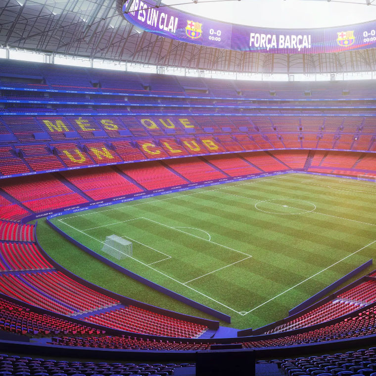 Zo ziet Camp Nou eruit na de verbouwing.