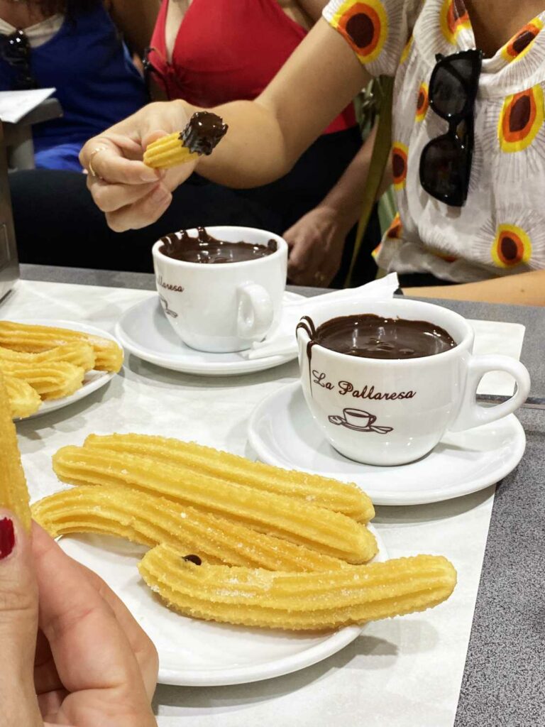 Churros con chocolate La Pallaresa Barcelona