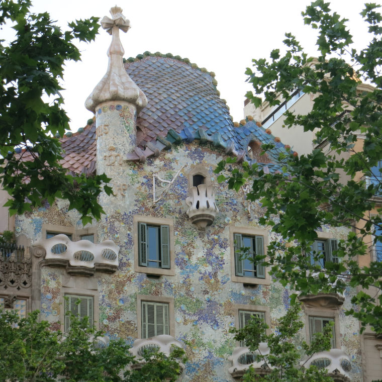 Dak van Casa Batlló in Barcelona