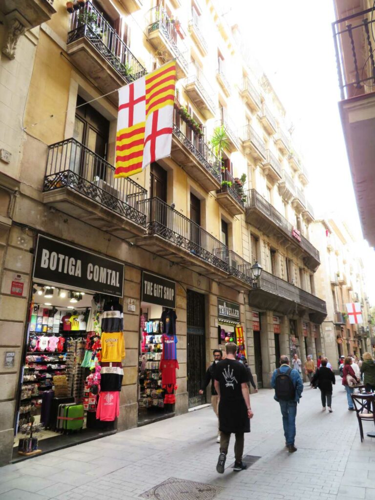 Winkels in de Gotische wijk Barcelona