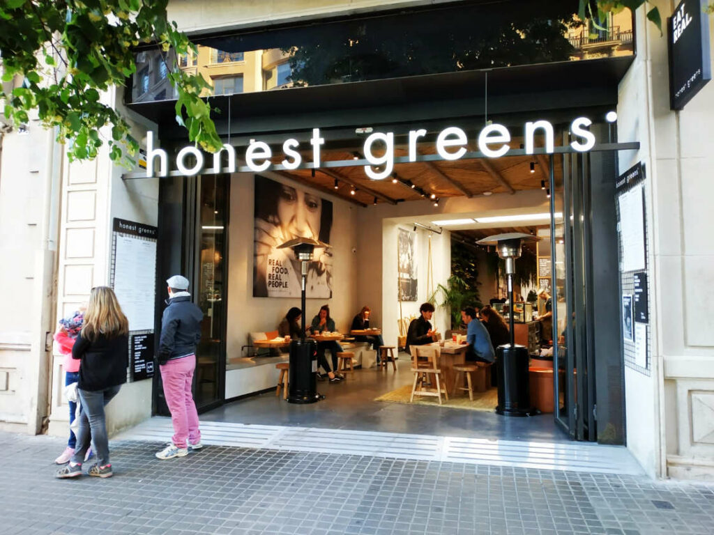 Honest Greens Rambla de Catalunya Barcelona