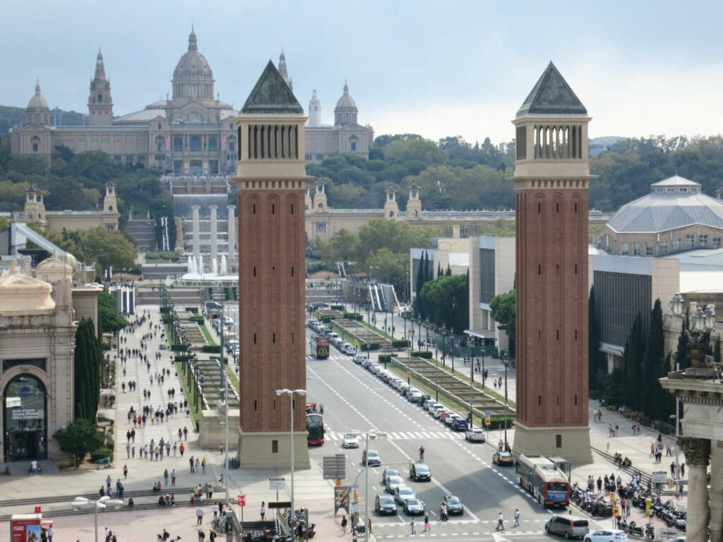 Avinguda de la Reina Maria Cristina in Barcelona