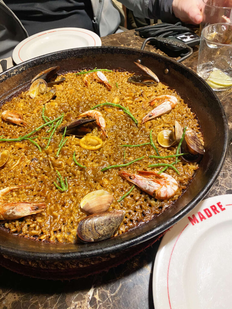 Paella bij Madre Taberna Moderna Barcelona